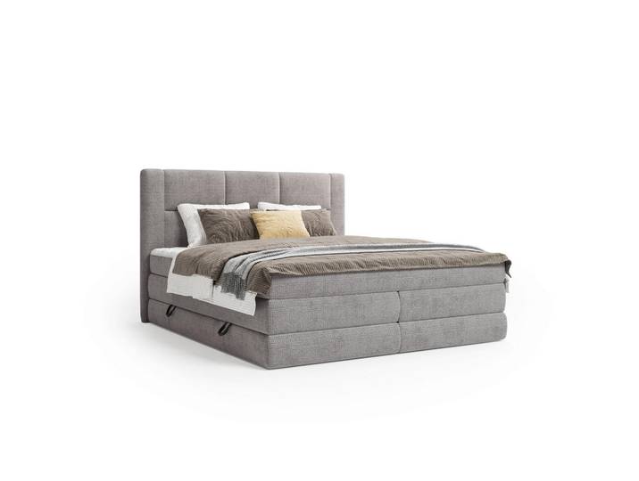 Esposa Boxspringbett, Taupe, Kunststoff, H2 + H3, Höhe ca. 19 cm, 160x200 cm, Schlafzimmer, Betten, Doppelbetten