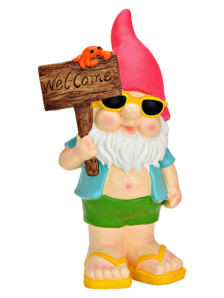 G. Wurm Dekofigur "Garden gnome" in Bunt - (B)25 x (H)45 x (T)16 cm - onesize