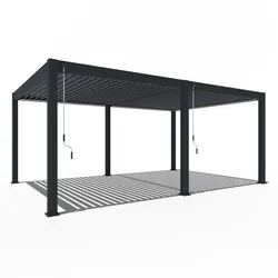 Weide Deluxe Plus Pergola Voll-Aluminium 4x6m mit Lamellendach freistehend anthrazitᅠ