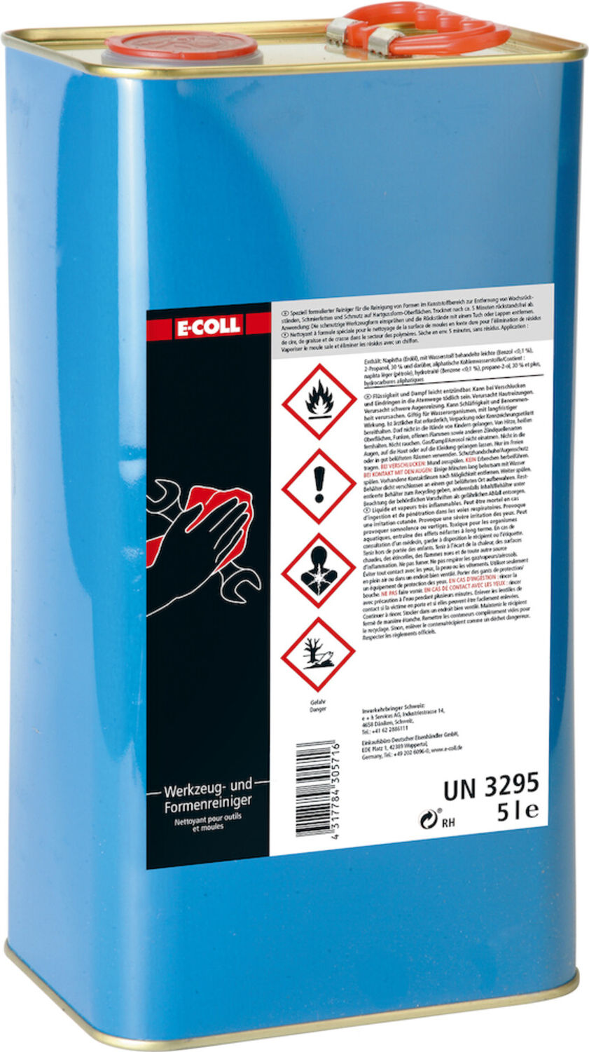 E-COLL Werkzeug-u. Formreiniger 5L Kanister (4317784305716)