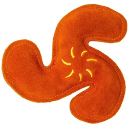 Aumüller Hundespielzeug aus Leder - Wurfstern, orange