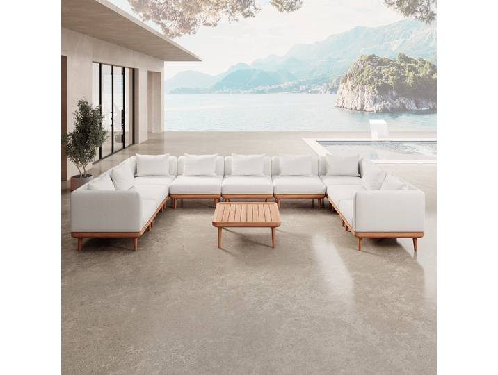 Nouri Wohnlandschaft II – Aevora™ Kollektion - Blau - Luxusbetten24