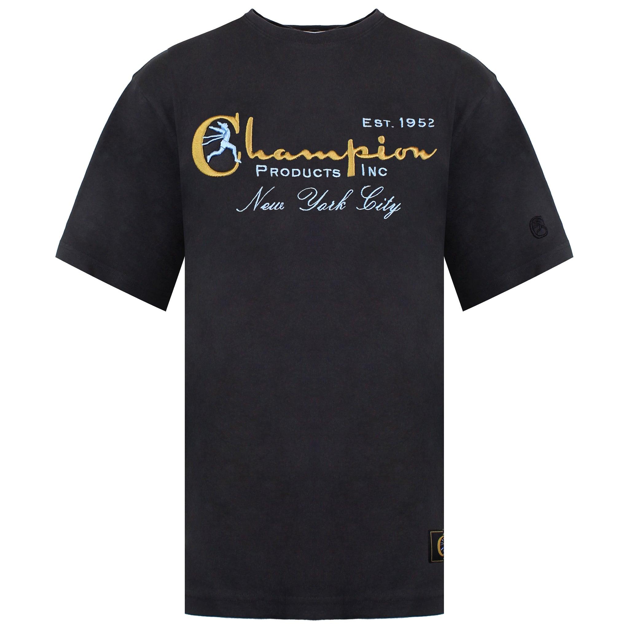 Champion Archive Herren Schwarz T-Shirt