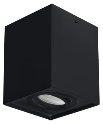 Ideus HARY D Vierkante plafondlamp, zwart, 35W, GU10, LED