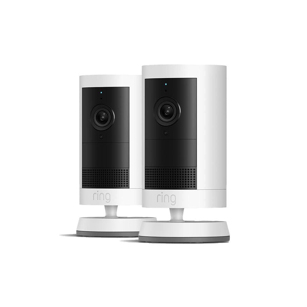 RING Outdoor Cam Plus - Battery - 2-Pack weiß EU WLAN-Außenkamera mit Akku