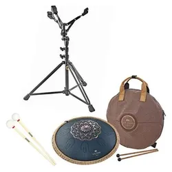 Meinl Sonic Energy OSTD2NBE Tongue Drum mit Ständer (Trommel), Perkussion, Blau