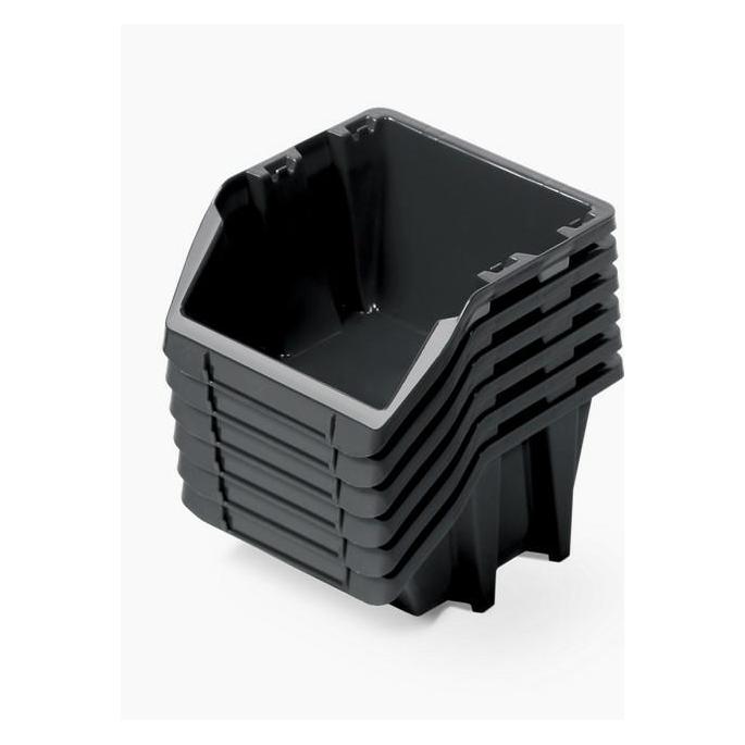Prosperplast KUWETY 12 BINÄR KURZ 6 SZT. Schwarz 214 x 198 x 238 mm KBIS22-S411 (KBISS22-S411)