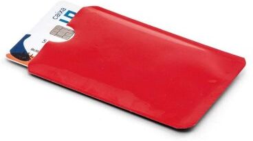 Porta tessere RFID in alluminio 1 carta -  9,2x6,3 cm Personalizzate o neutre
