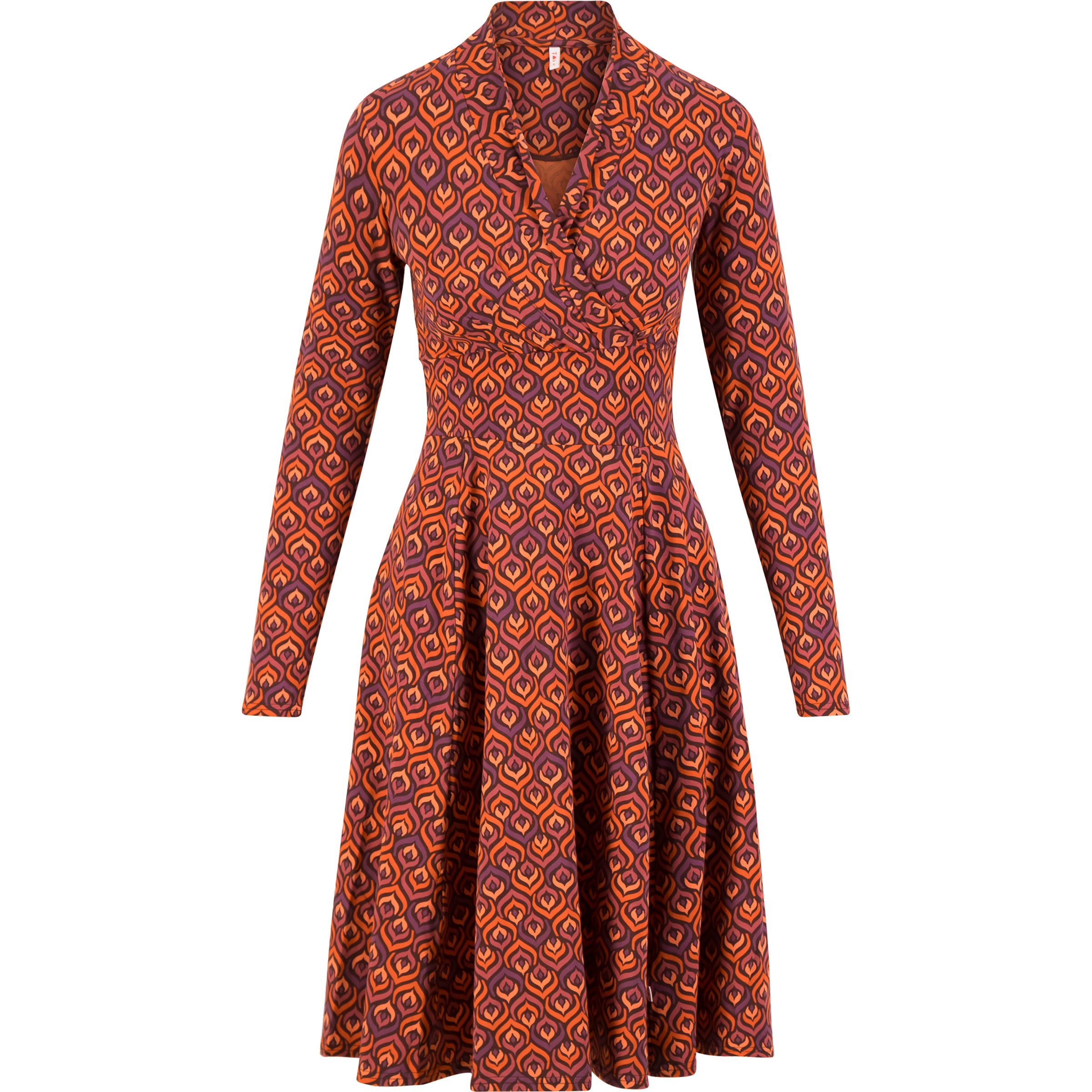 Blutsgeschwister Shalala Tralala Shawl Kleid Damen Kleider orange Größe XS Lifestyle Hautfreundlich