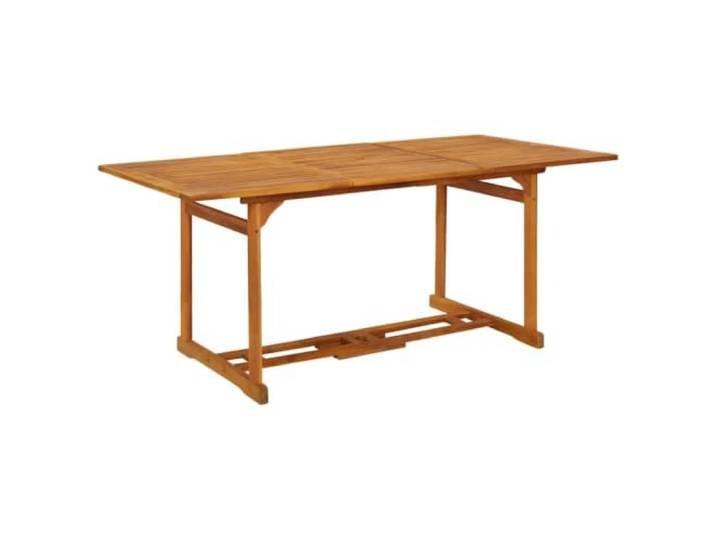 LMTYOENFG Garten-Esstisch Massivholz Akazie 180x90x75 cm Stabiler Balkontisch aus Akazienholz mit 5 cm Schirmloch für gemütliche Stunden im Garten und auf der Terrasse.