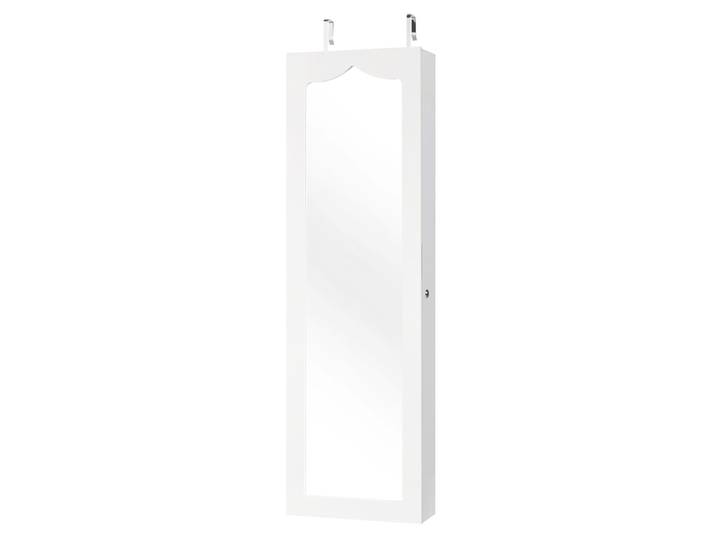 Armoire à bijoux mural miroir et lumiere led blanc 120 x 36,5 x 11,5cm
