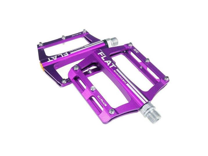 Fahrradpedale Aluminium Anti-Rutsch Violett, Metall, 9.8x1.5x10 cm, Freizeit & Co, Sport & Fitness, Fahrräder, Fahrradzubehör
