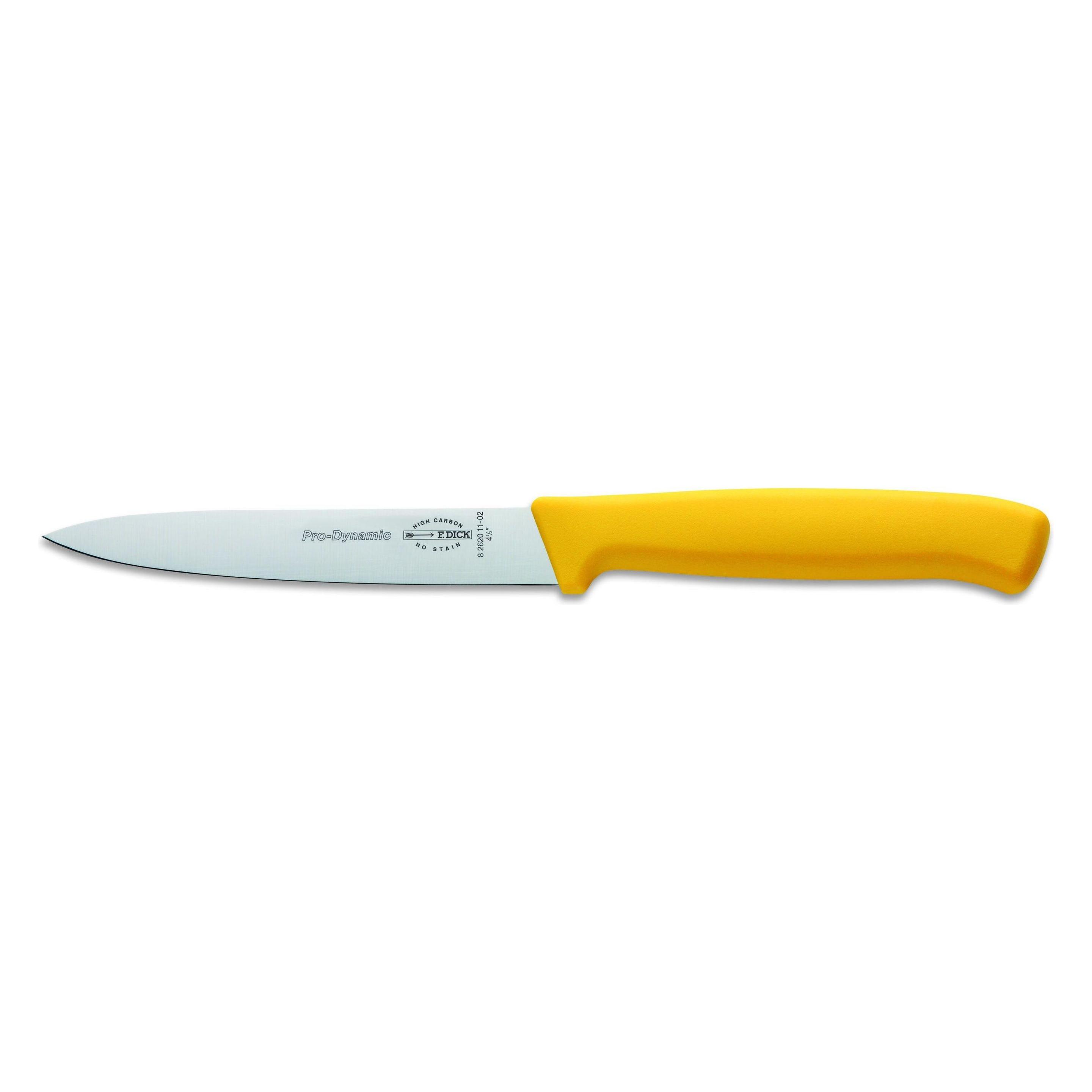 F. Dick ProDynamic Küchenmesser gelb 11 cm Kochmesser kleine Schneidaufgaben (11 cm, 1x) (ProDynamic)