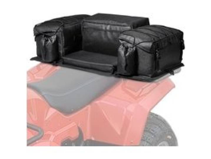 VEVOR ATV Heckaufbewahrungstasche Hecktasche Heckfrachttasche (50 L) mit Schwamm-Sitzkissen & Flaschenhalter, Rücksitz-Ausrüstungstasche, passend für die meisten ATVs UTVs mit Gepäckträger