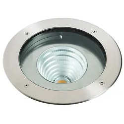 ROSSINI ILLUMINAZIONE LED-Bodeneinbaustrahler SETUP 23,3W 46° 4000K IP67 IK09 aus satiniertem Stahl und Aluminium - Rossini Group