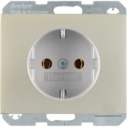 Berker SCHUKO-Steckdose Edelstahl 41157004