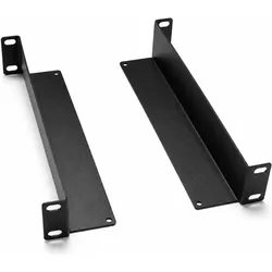 Dsit 10” Rackschienen für 450 mm tiefe 10 Zoll Serverschränke – Set mit 2 Stück, Serverschrank Zubehör, Schwarz