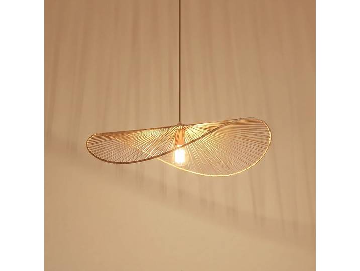 Valdorin Hängeleuchte, Länge 75 cm, beige, Papier - Lindby - Wohnzimmer - Modern - Papier / Karton - Einflammig