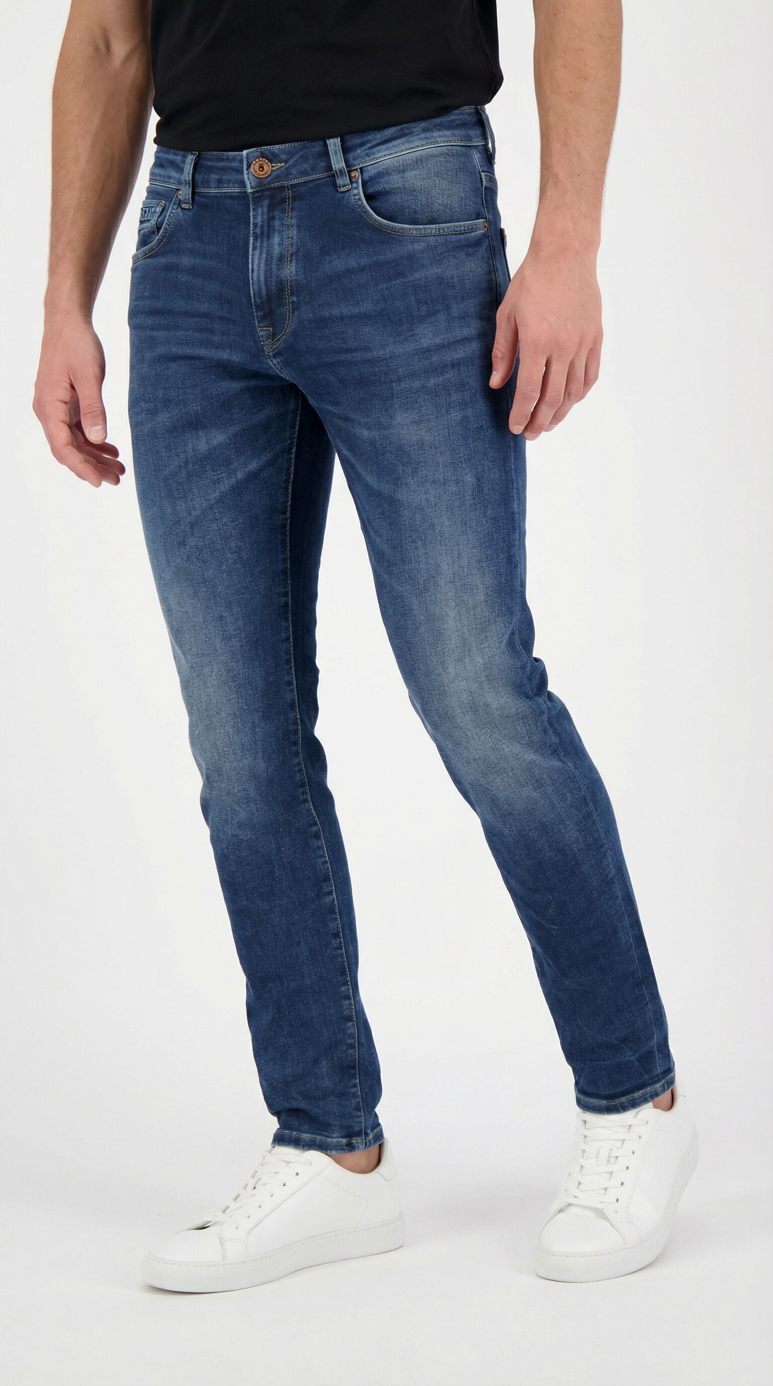 Slim-fit-Jeans CARS JEANS "Jeans Bates", Herren, Gr. 34, Länge 34, blau (schwarz used), Denim/Jeans, Obermaterial: 83% Baumwolle, 16% Polyester, 1% Elasthan, Abriebeffekte, slim fit knöchellang, Jeans Slim-fit-Jeans schwarz used 34, Länge 34