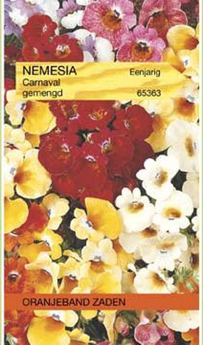 Nemesia Carnival gemengde oranjebandzaden