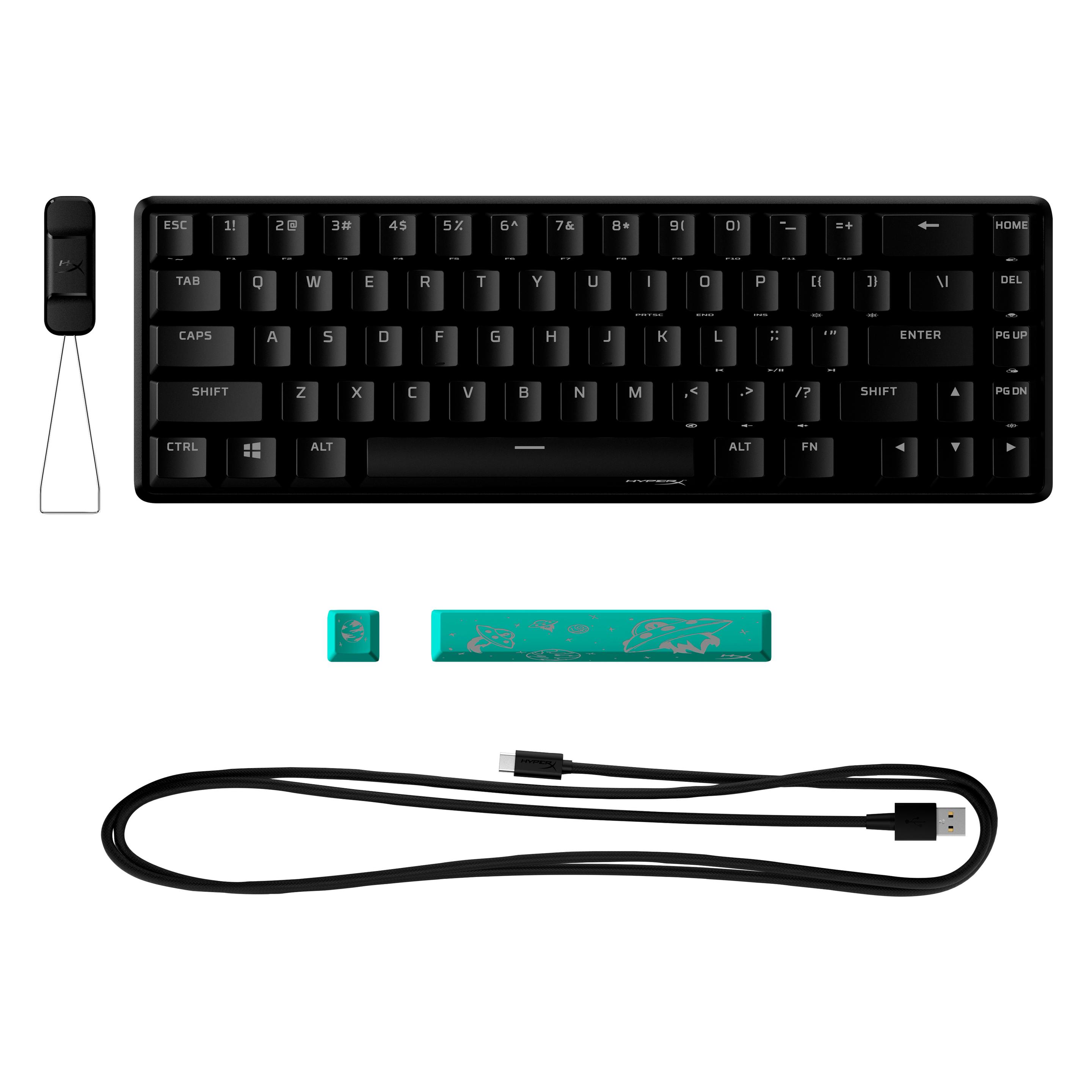 HP Alloy Origins 65 - Mechanical Gaming Keyboard - HX Aqua (US Layout) (US, Kabelgebunden) (56R64AA)