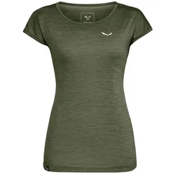 Salewa, Damen, Sportshirt, Puez Melange Tee T-Shirt, Grün