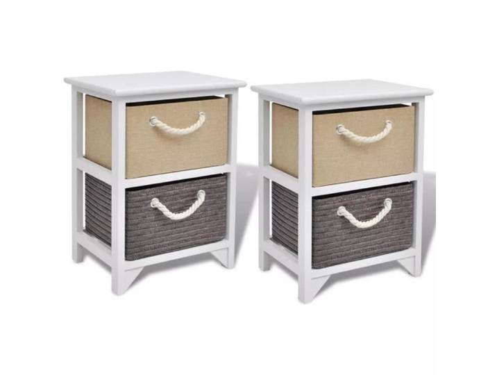 Table de chevet 2 pcs Bois