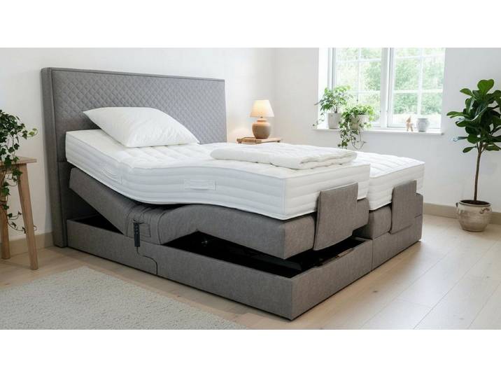 PAARA Boxspringbett Lima elektrisch verstellbar mit Motor alles, mit einzigartigem Belüftungssystem