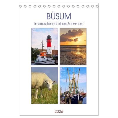 Büsum - Impressionen eines Sommers (Tischkalender 2026 DIN A5 hoch), CALVENDO Monatskalender