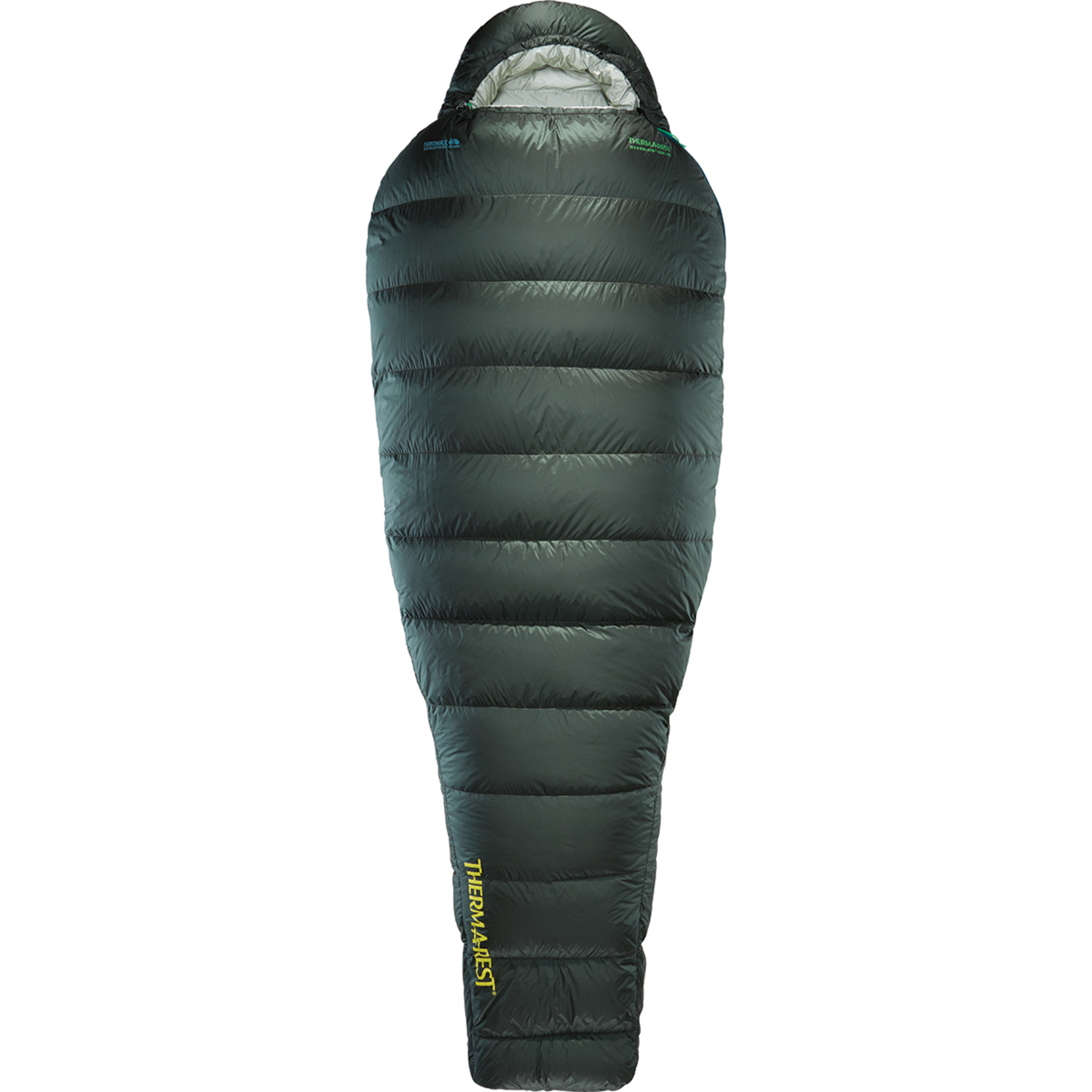 Therm-A-Rest Hyperion 32 UL Schlafsack Daunenschlafsäcke gruen Größe max. 198cm Trekking Daune | imprägnierte Daune