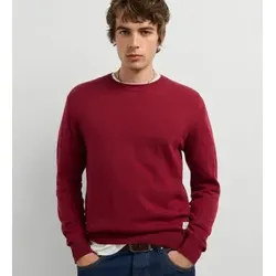 Pepe Jeans für Herren. PM7000106 Granatroter Andre-Pullover mit Rundhalsausschnitt (L), Lässig, Kastanienbraun, Baumwolle