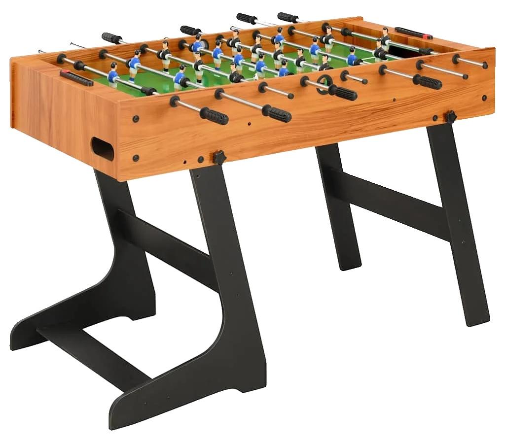 Fußballtisch, faltbares Design, robuste Konstruktion, armeegrün