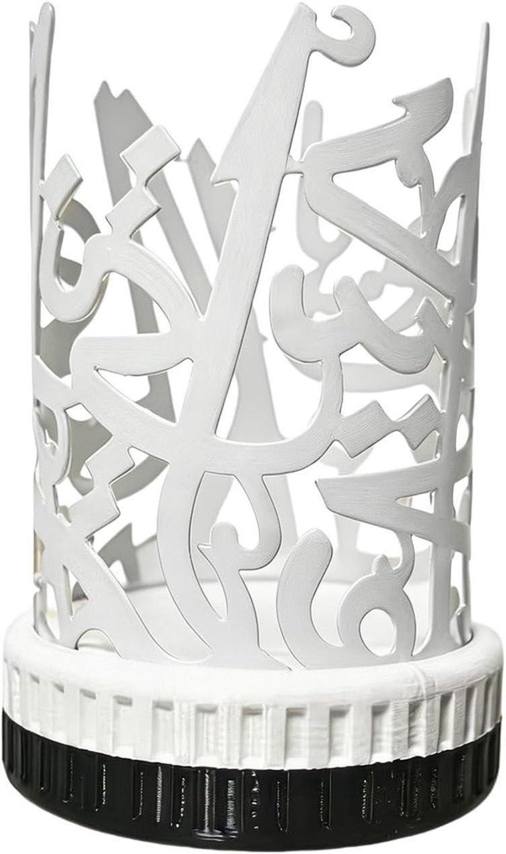 Arabische kaarsenhouder Wit - Decoratieve kandelaar voor huisdecoratie - Hoogte: 145 cm