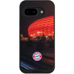 Nivocase Handyhülle für Google Pixel 9a Hülle NIVOpure Case Schwarz FC Bayern München FCB Stadion (Google Pixel 9a), Smartphone Hülle, Schwarz