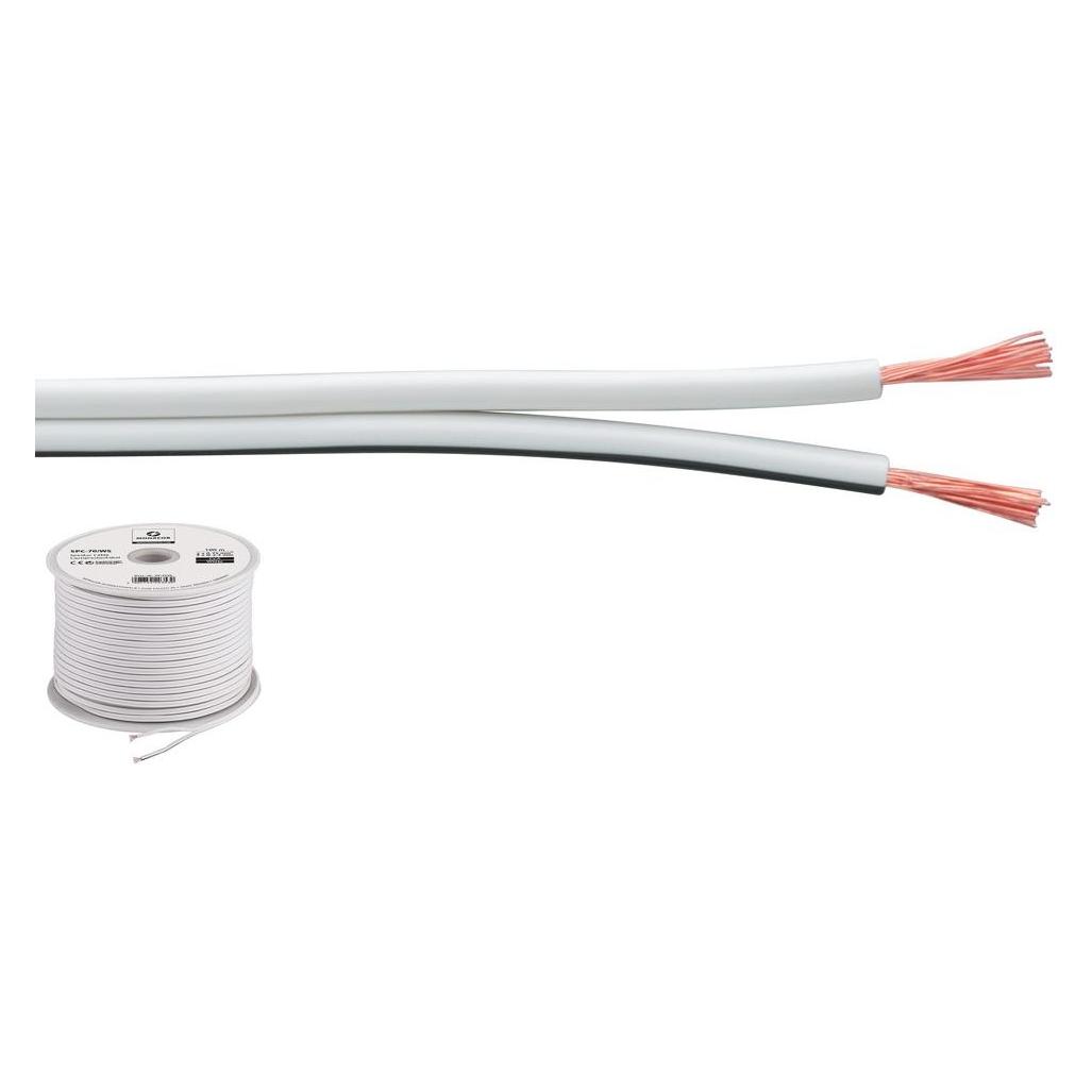 Monacor Lautsprecherkabel Economy Quality (100 m, 0.75 mm²) (SPC-70/WS)