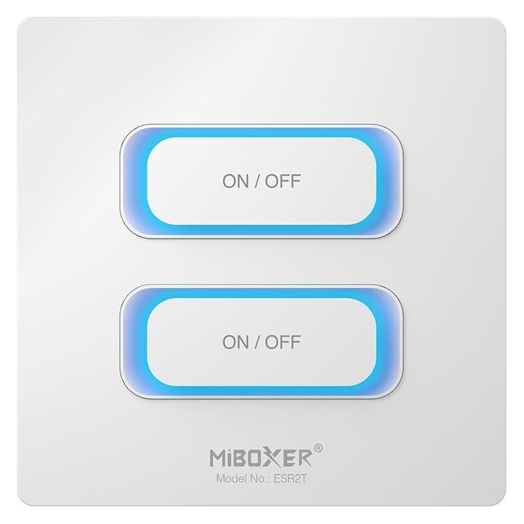 MiBoxer Synergy 21 LED Fernbedienung 2 Gang Panel 2,4GHz Bewegungssensor + Dimm *Milight/* (w) (Gerätespezifische Fernbedienung, Radio Frequency (RF)) (ESR2T)