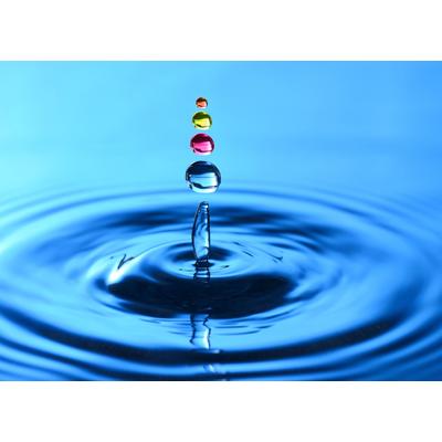 Fototapete PAPERMOON "Splash Droplets", bunt, B:4m L:2,6m, Vlies, Tapeten
