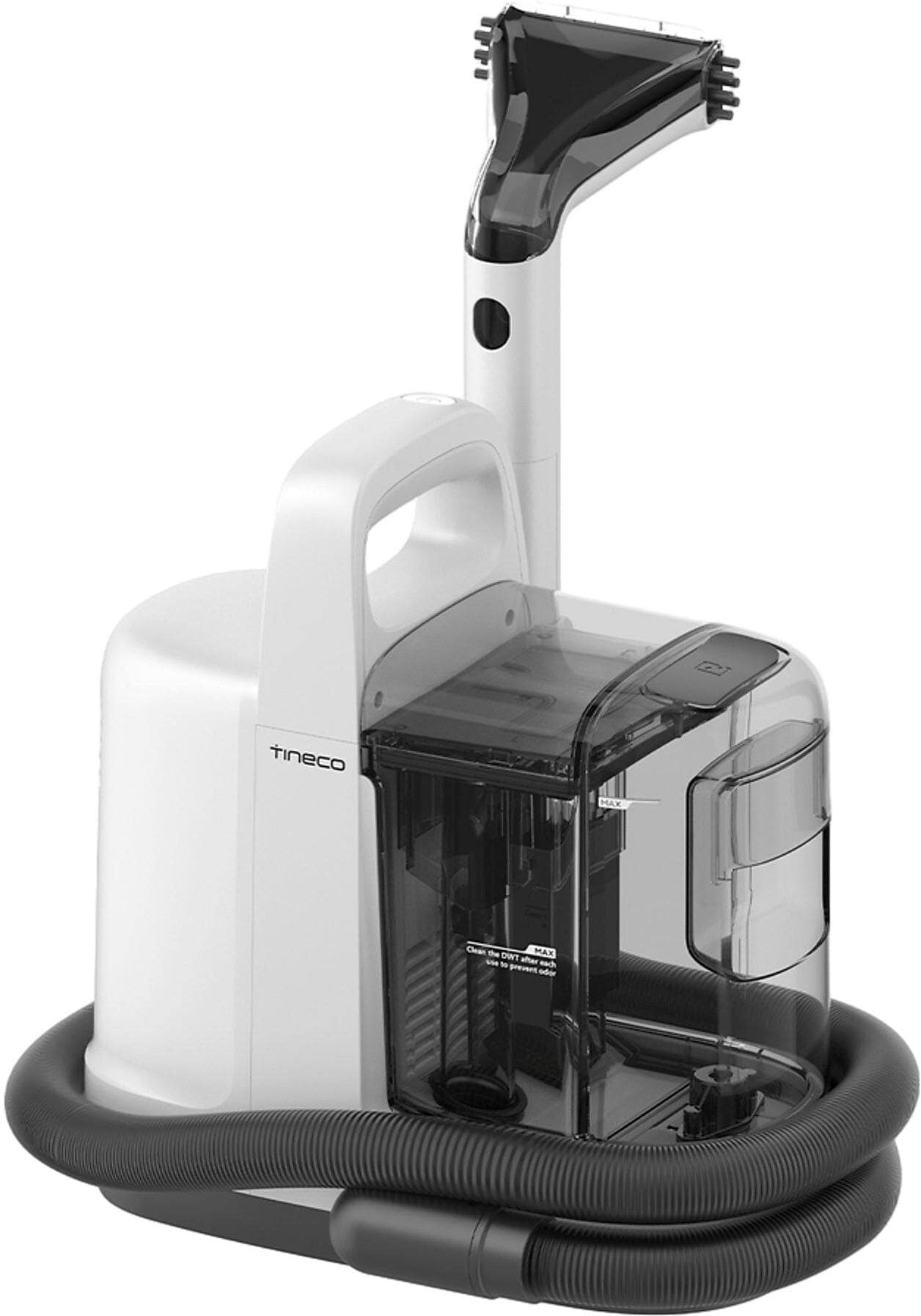 TINECO Wasch-Sauger "iCarpet Spot Fleckentferner, 2-Tank System, 3,7kg leicht", weiß, schwarz, B:23,3cm H:32,8cm T:21cm, Mehrzwecksauger, Fleckenreiniger mit Vorbehandlungslösung, für Auto- und Polstersitze, Wasch-Sauger weiß, schwarz Einheitsgröße
