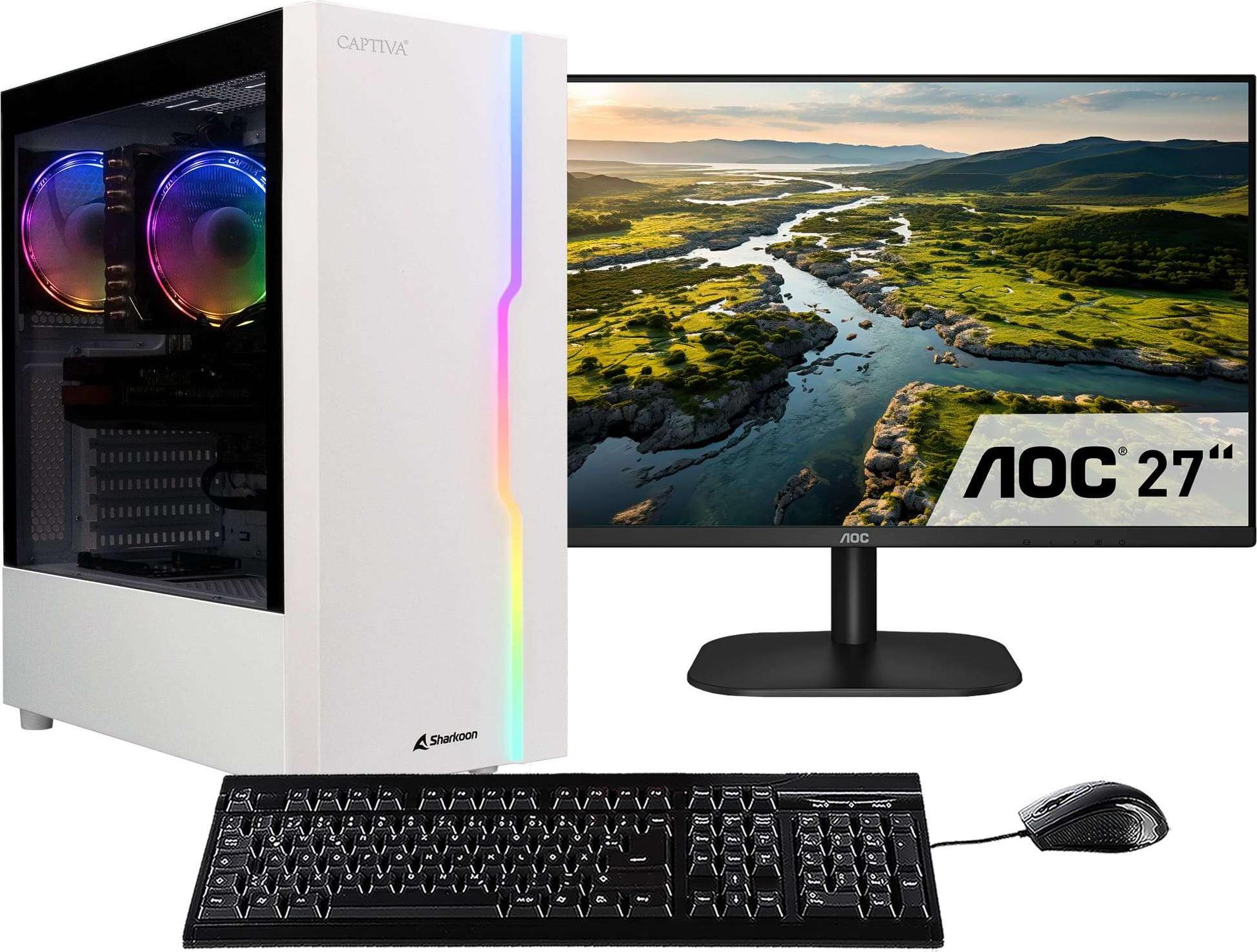 CAPTIVA Business/Office R86-109 TFT Bundle, 3,8 GHz, AMD Ryzen 7, 5700G, 32 GB, DDR4-SDRAM, 1 TB