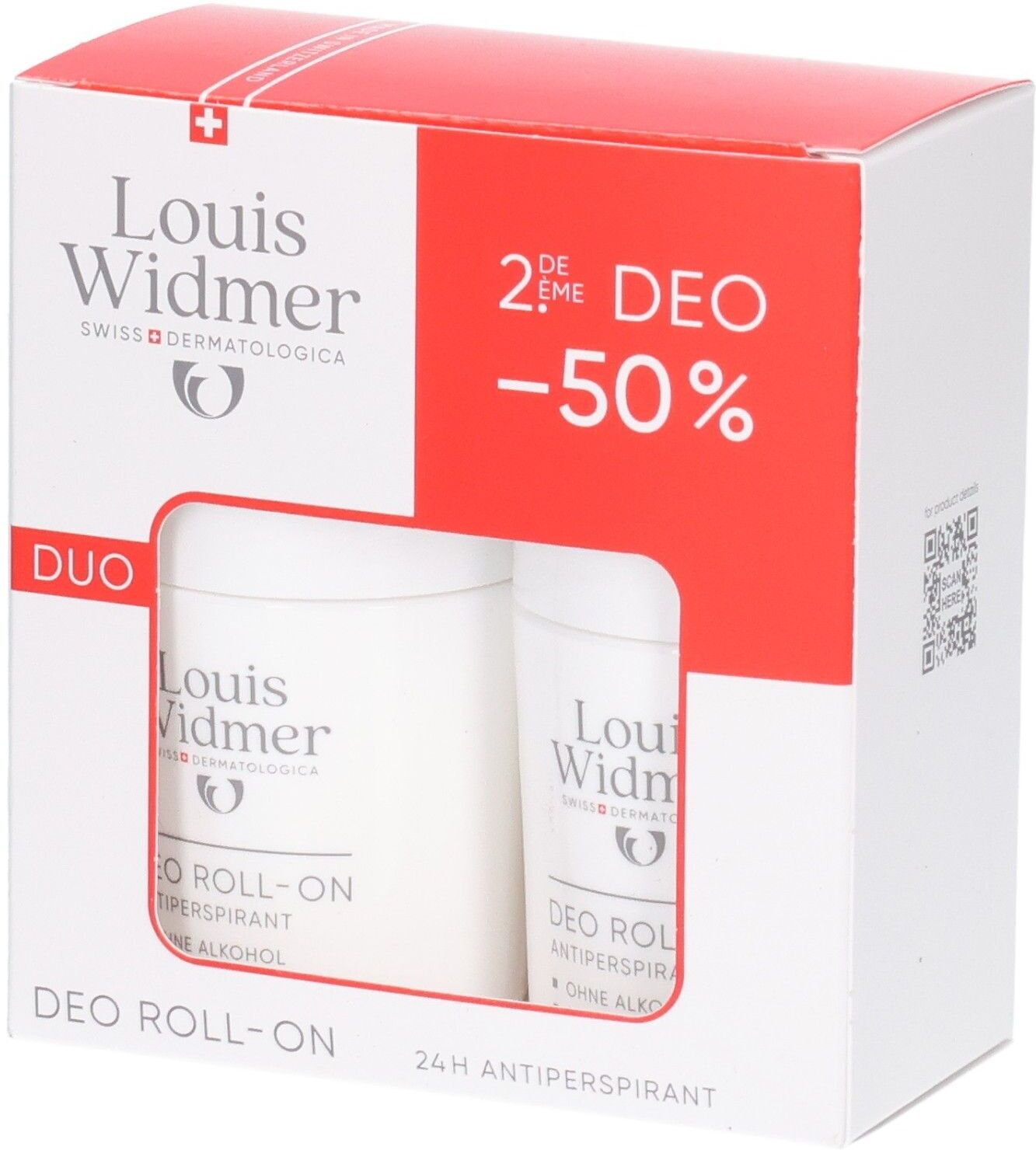 No Brand Widmer Deo Roll-on Antiperspirant Duo l.P. 2x50 ml Stifte