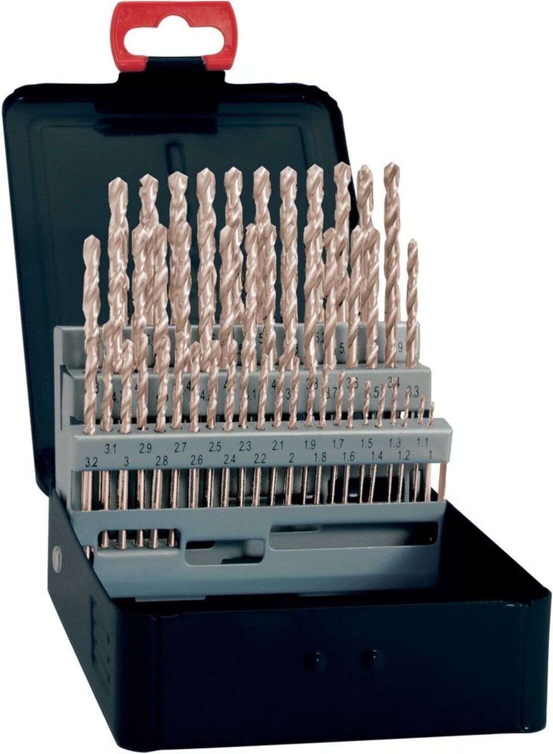 FORTIS Spiralbohrer-Set DIN338 HSS Typ N 1-13mm um 0,5 steigend ; E/D/E (4317784710992)