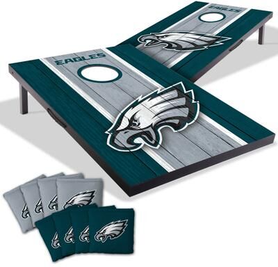 Skip's Garage Philadelphia Eagles NFL Compact 2x3 Tailgate Cornhole Board Set