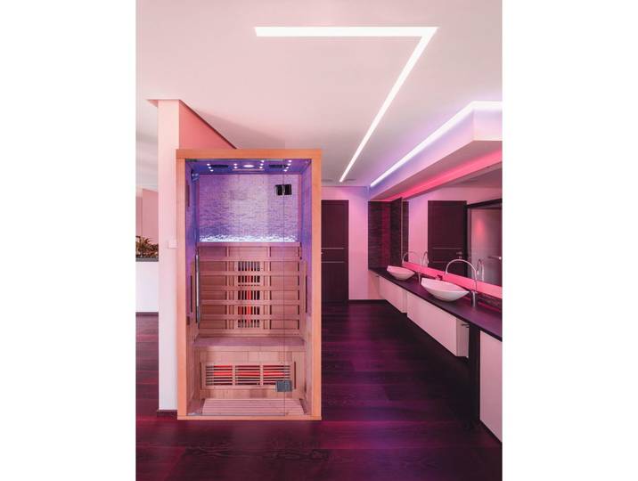 Infrarotkabine 1 Person 90x200x90 cm Stockholm