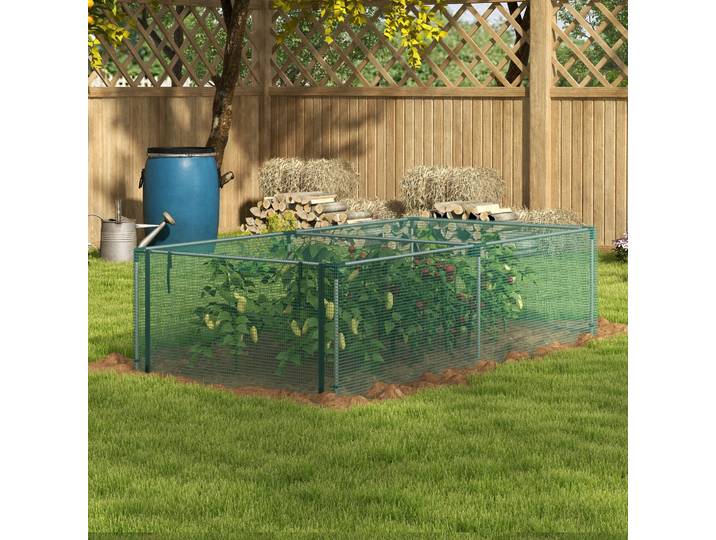 Outsunny Serre Tomates Porte Zippée HDPE 125x248cm