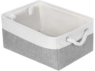 Unique Collapsible Storage Basket Bin With Handle, Fabric Storage Cube