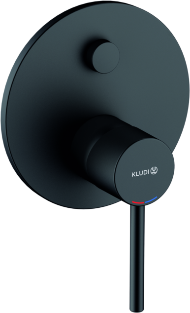 Kludi Bozz Wannenarmatur 387593976 Unterputzarmatur, mattschwarz
