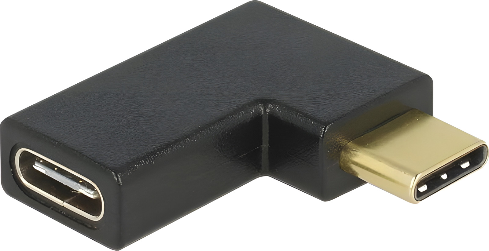 Delock USB 3.1 C-C ST-BU adapter, gekromde USB-C naar USB-C adapter, links/rechts