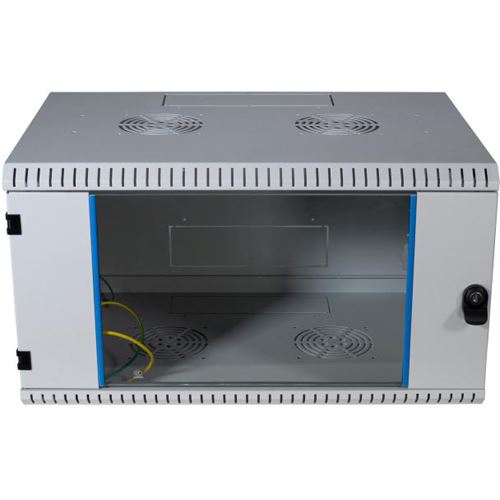 EFB Elektronik 19" / 48,26cm Wandgehäuse 15HE Tiefe 600mm 1-teilig komplett vormontiert RAL7035 Seitenwände abnehmbar abschliessbar grau