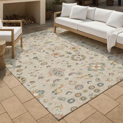 Addison Rugs Machine Washable Indoor/ Outdoor Traditional Basalt Chantille Rug