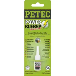 Petec 93403 POWER Kleber blitzschnell - 3 Gramm Flasche